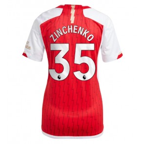 Arsenal Oleksandr Zinchenko #35 Replica Home Stadium Shirt for Women 2023-24 Short Sleeve